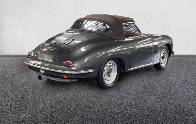 PORSCHE 356 CAB 1.6L ROADSTER 1600 S 75CH extérieur trois quart arrière droit 800536