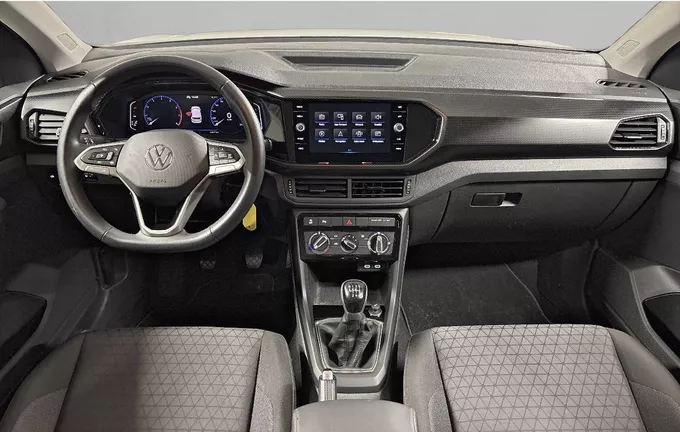 VOLKSWAGEN T-CROSS 1.0 TSI 110 Start/Stop BVM6 Life Tech extérieur trois quart avant droit 2128745