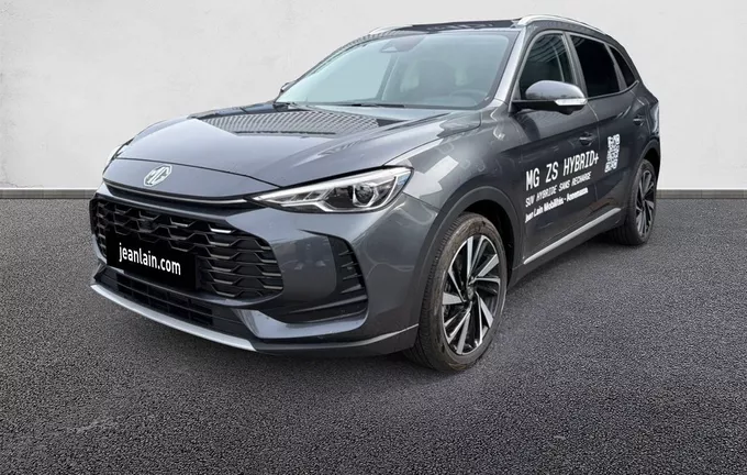 MG ZS 1.5 L Hybrid+ 197 ch Luxury extérieur trois quart avant gauche 8656