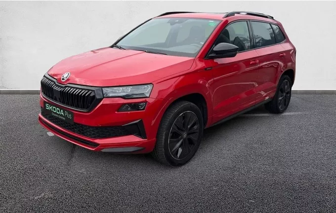 SKODA KAROQ 1.5 TSI Evo 2 150 ch ACT DSG7 Sportline extérieur trois quart avant gauche 2123519