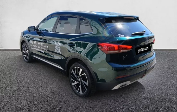 MG ZS 1.5 L Hybrid+ 197 ch Luxury extérieur trois quart arrière gauche 9212