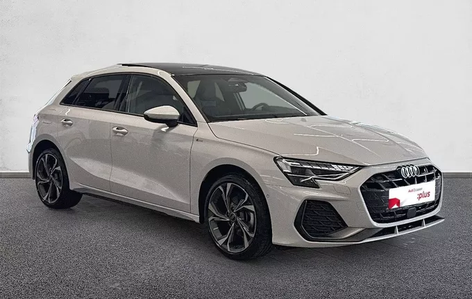 AUDI A3 Sportback TFSI Mild Hybrid 150 S tronic 7 S line extérieur trois quart avant droit 2129401