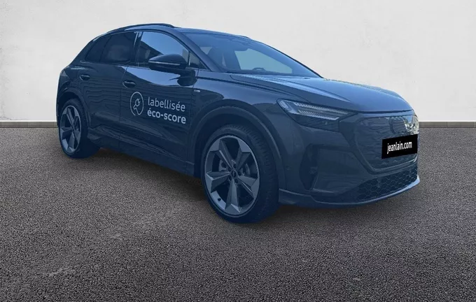 AUDI Q4 E-TRON Performance S line extérieur trois quart avant droit 9614