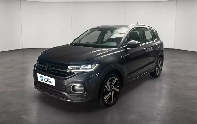 VOLKSWAGEN T-CROSS 1.0 TSI 110 Start/Stop BVM6 R-Line extérieur trois quart avant gauche 2132314