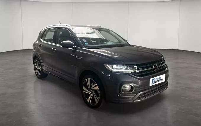 VOLKSWAGEN T-CROSS 1.0 TSI 110 Start/Stop BVM6 R-Line extérieur trois quart avant droit 2132314