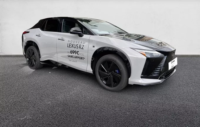 LEXUS RZ 550e F SPORT extérieur trois quart avant droit 70193