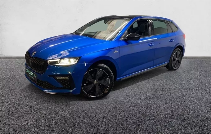 SKODA SCALA 1.0 TSI Evo 2 116 ch DSG7 Monte-Carlo extérieur trois quart avant gauche 2125562