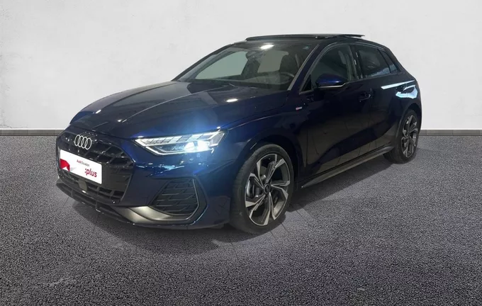 AUDI A3 Sportback TFSI Mild Hybrid 150 S tronic 7 S line extérieur trois quart avant gauche 2130374
