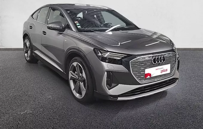 AUDI Q4 E-TRON Sportback 40 204 ch 82 kWh S line extérieur trois quart avant droit 2127753