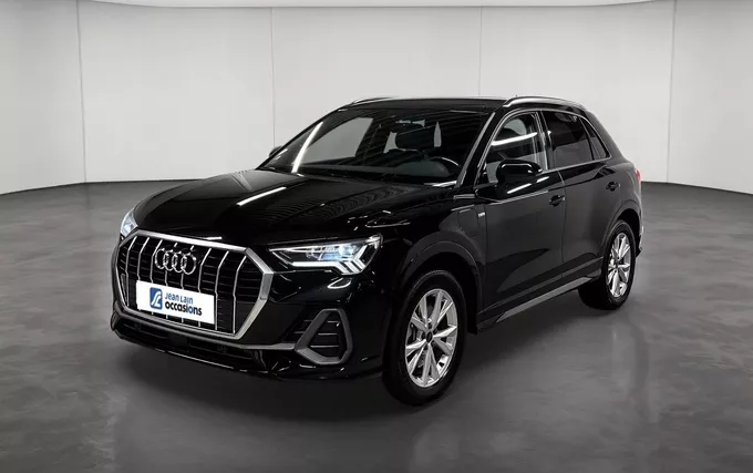 AUDI Q3 45 TFSIe 245 ch S tronic 6 S line extérieur trois quart avant gauche 2132253