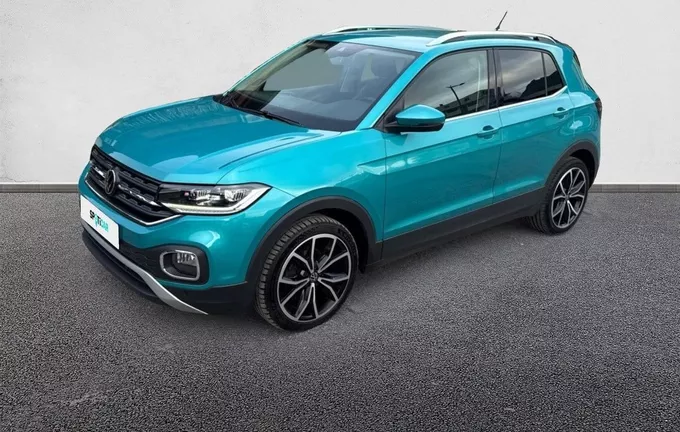 VOLKSWAGEN T-CROSS 1.0 TSI 110 Start/Stop BVM6 Style extérieur trois quart avant gauche 946548