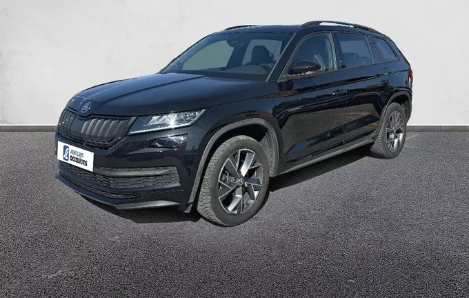 SKODA KODIAQ 2.0 TDI 200 SCR DSG7 4x4 7pl Sportline extérieur trois quart avant gauche 560803