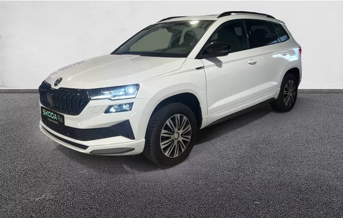 SKODA KAROQ 1.5 TSI 150 ch ACT DSG7 Sportline extérieur trois quart avant gauche 2130604