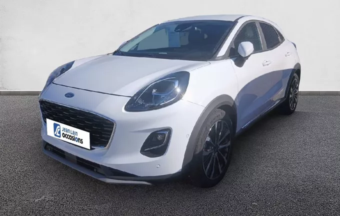 FORD PUMA 1.0 Flexifuel 125 ch mHEV S&S BVM6 Titanium X extérieur trois quart avant gauche 2129950