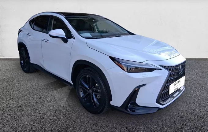 LEXUS NX 450h+ 4WD Hybride Rechargeable Luxe Plus extérieur trois quart avant droit 74833