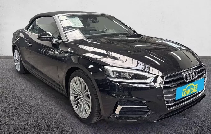 AUDI A5 Cabriolet 2.0 TDI 190 S tronic 7 Quattro Design Luxe extérieur trois quart avant droit 2130565