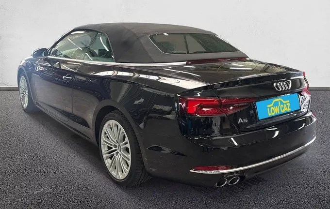 AUDI A5 Cabriolet 2.0 TDI 190 S tronic 7 Quattro Design Luxe extérieur trois quart arrière gauche 2130565