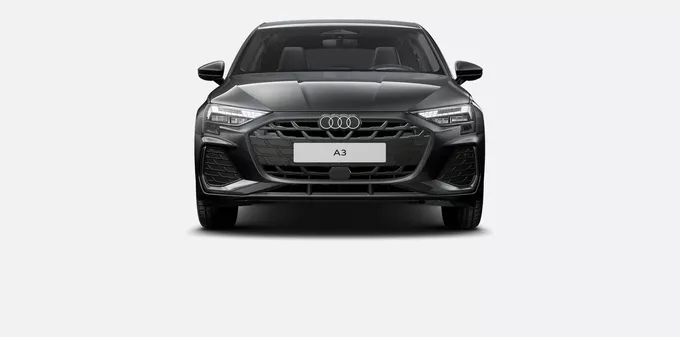 AUDI A3 Sportback TFSI e Hybride rechargeable 204 S tronic 6 S line extérieur trois quart avant droit 8965