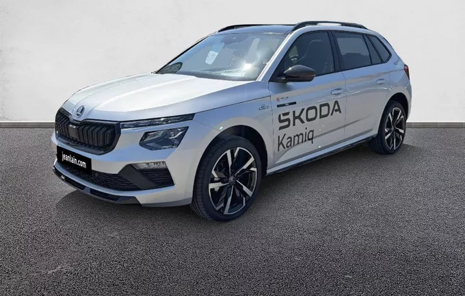 SKODA KAMIQ 1.0 TSI Evo 2 116 ch DSG7 Monte Carlo extérieur trois quart avant gauche 0726