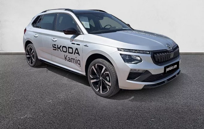 SKODA KAMIQ 1.0 TSI Evo 2 116 ch DSG7 Monte Carlo extérieur trois quart avant droit 0726