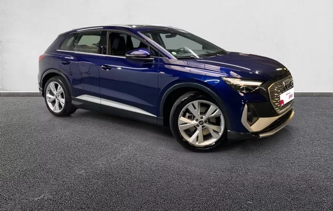 AUDI Q4 E-TRON 45 285 ch 82 kWh extérieur trois quart avant droit 2128245