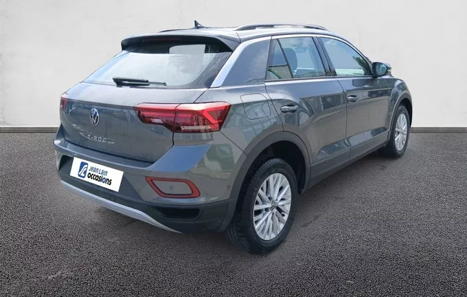 VOLKSWAGEN T-ROC 1.0 TSI 110 Start/Stop BVM6 Life Plus extérieur trois quart arrière droit 2130706