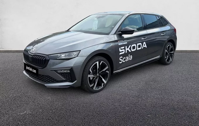 SKODA SCALA 1.0 TSI Evo 2 116 ch DSG7 Monte-Carlo extérieur trois quart avant gauche 9574