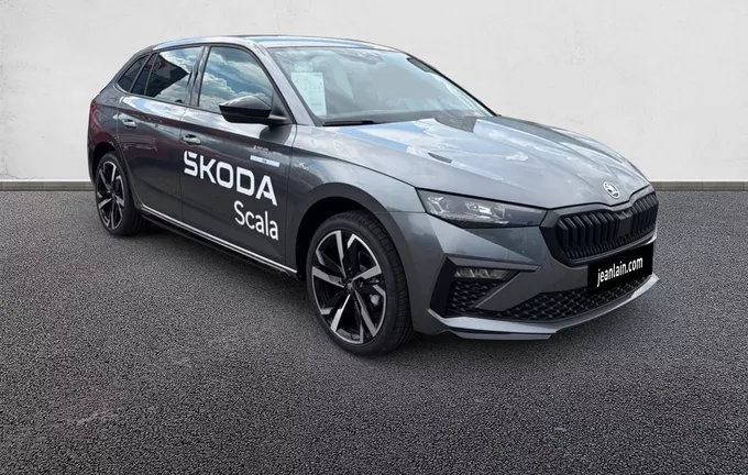 SKODA SCALA 1.0 TSI Evo 2 116 ch DSG7 Monte-Carlo extérieur trois quart avant droit 9574