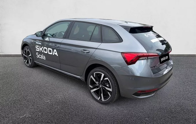 SKODA SCALA 1.0 TSI Evo 2 116 ch DSG7 Monte-Carlo extérieur trois quart arrière gauche 9574