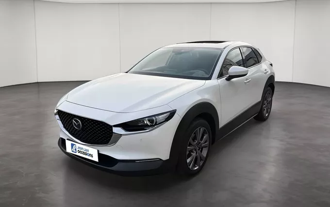MAZDA CX-30 2.0L SKYACTIV-X M Hybrid 180 ch 4x4 BVA6 Exclusive extérieur trois quart avant gauche 213654
