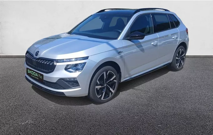 SKODA KAMIQ 1.0 TSI Evo 2 116 ch DSG7 Monte Carlo extérieur trois quart avant gauche 2131114