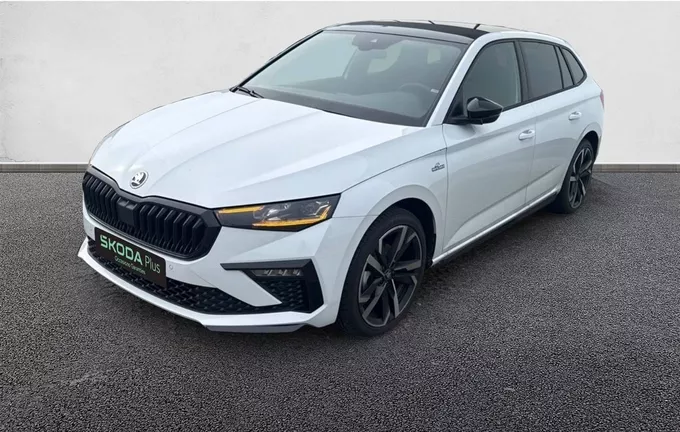 SKODA SCALA 1.0 TSI Evo 2 116 ch DSG7 Monte-Carlo extérieur trois quart avant gauche 9750