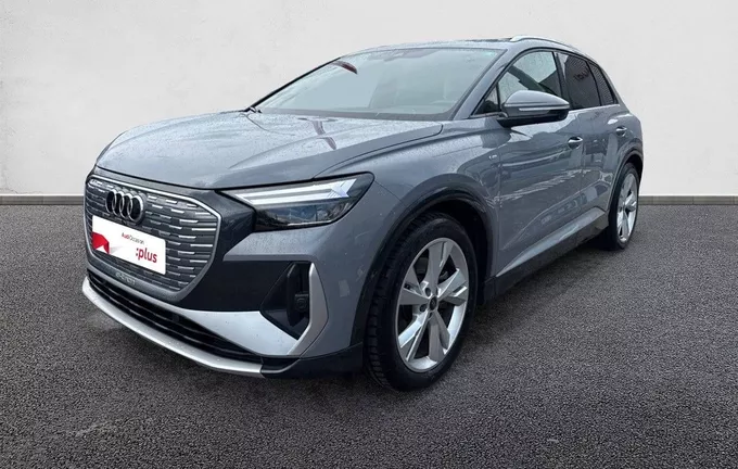 AUDI Q4 E-TRON 40 204 ch 82 kW S line extérieur trois quart avant gauche 2127684