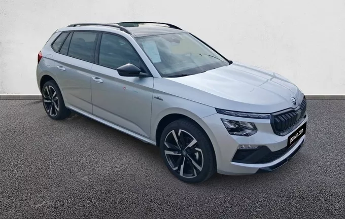 SKODA KAMIQ 1.5 TSI Evo 2 150 ch DSG7 ACT Monte Carlo extérieur trois quart avant droit 1432