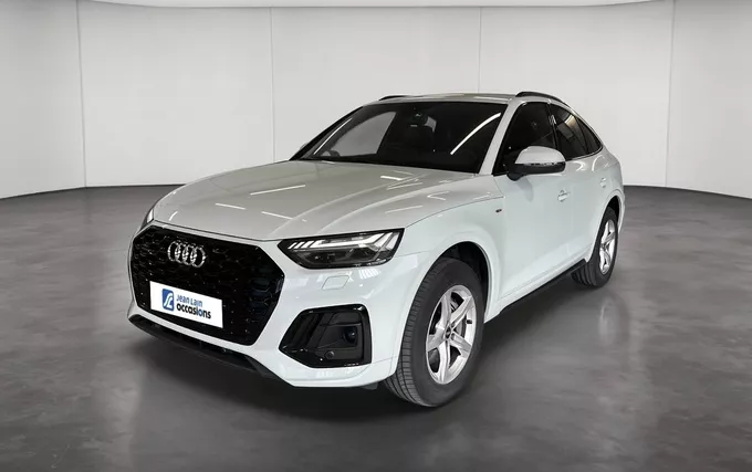 AUDI Q5 Sportback 50 TFSIe 299 S tronic 7 Quattro S line extérieur trois quart avant gauche 2132723