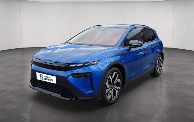 SKODA ELROQ 286 ch Batterie 85 Sportline extérieur trois quart avant gauche 2131910