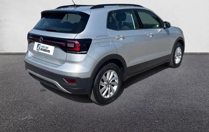 VOLKSWAGEN T-CROSS 1.0 TSI 95 Start/Stop BVM5 Life Plus extérieur trois quart arrière droit 2128259