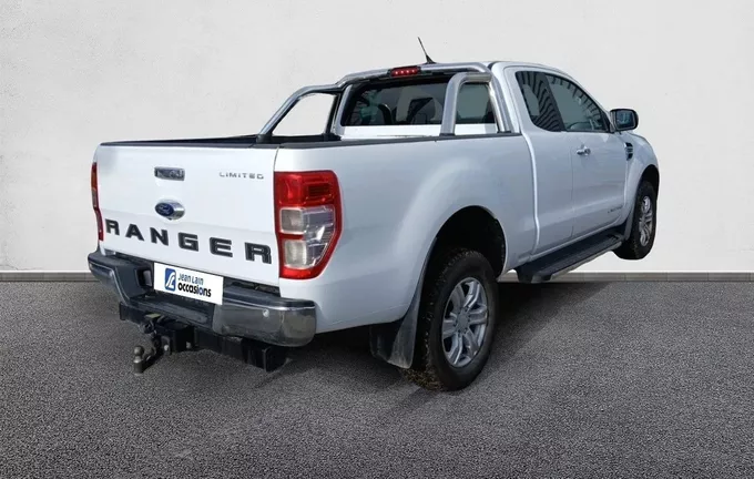FORD RANGER SUPER CABINE 2.0 ECOBLUE 170 BV10 LIMITED extérieur trois quart arrière droit 106116
