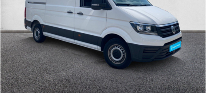 VOLKSWAGEN UTILITAIRES CRAFTER VAN 35 L3H3 2.0 TDI 140 CH BVA BUSINESS extérieur trois quart avant gauche 
