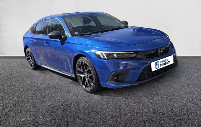 HONDA CIVIC e:HEV 2.0 i-MMD Advance extérieur trois quart avant droit 13827