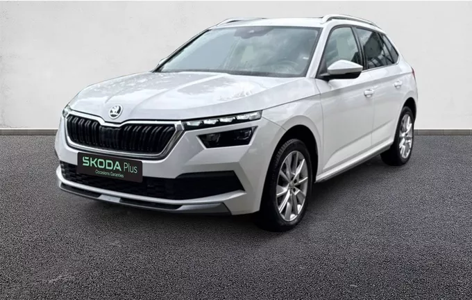 SKODA KAMIQ 1.0 TSI Evo 110 ch DSG7 Style extérieur trois quart avant gauche 2127235