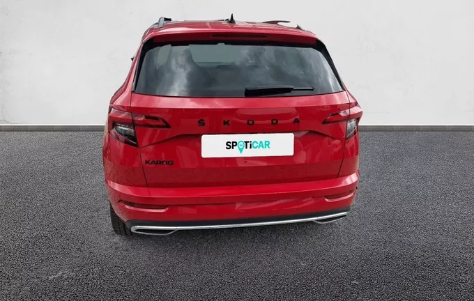 SKODA KAROQ 1.5 TSI 150 ch ACT DSG7 Sportline extérieur trois quart arrière droit 2128763