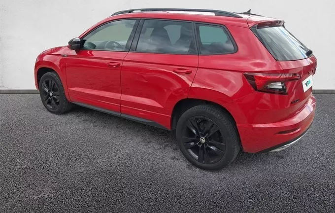 SKODA KAROQ 1.5 TSI 150 ch ACT DSG7 Sportline extérieur trois quart arrière gauche 2128763