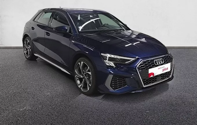 AUDI A3 Sportback 35 TFSI Mild Hybrid 150 S tronic 7 S Line extérieur trois quart avant droit 2129083