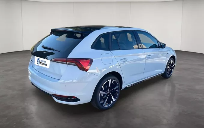 SKODA SCALA 1.0 TSI Evo 2 116 ch DSG7 Monte-Carlo extérieur trois quart arrière droit 9749