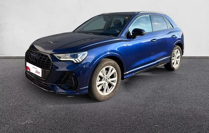 AUDI Q3 35 TFSI 150 ch S tronic 7 S line plus extérieur trois quart avant gauche 2123892