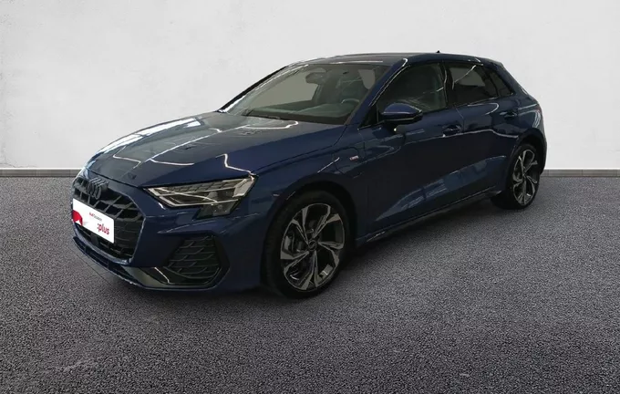 AUDI A3 Sportback TFSI e Hybride rechargeable 204 S tronic 6 S line extérieur trois quart avant gauche 2131622