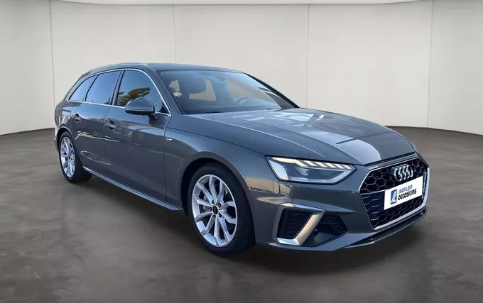 AUDI A4 Avant 40 TDI 204 S tronic 7 S line extérieur trois quart avant droit 212647