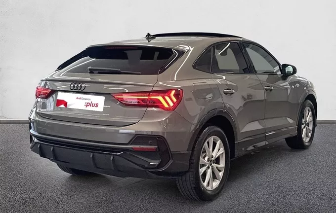AUDI Q3 Sportback 35 TFSI 150 ch S tronic 7 S line plus extérieur trois quart arrière droit 2129402