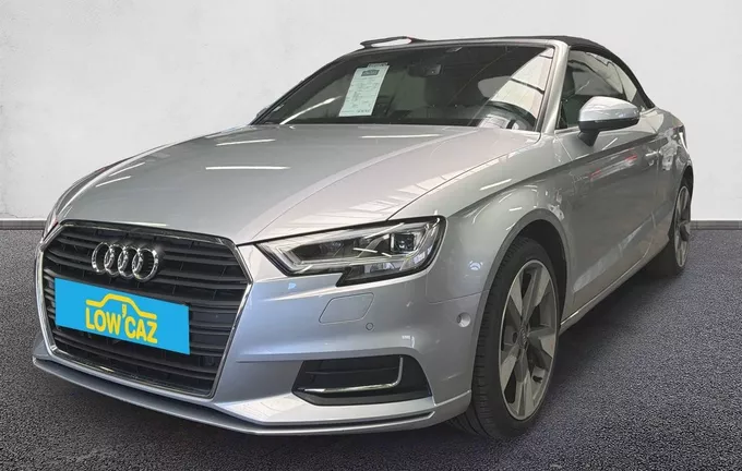 AUDI A3 Cabriolet 1.5 TFSI CoD 150 S tronic 7 Design Luxe extérieur trois quart avant gauche 213546